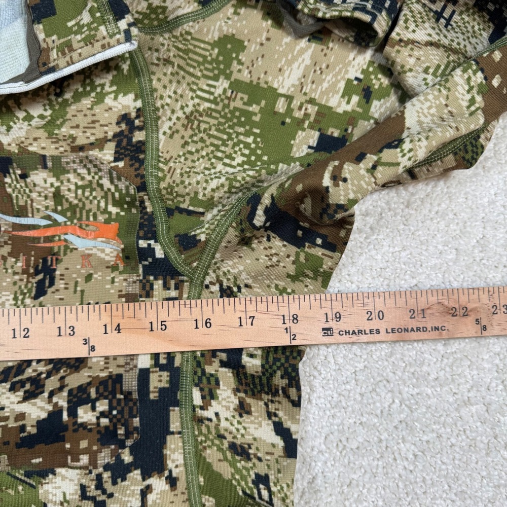 Sitka Core Heavyweight Zip-T Mens Medium Subalpine Camo 1/2 Zip Pullover 10036 - Picture 8 of 9